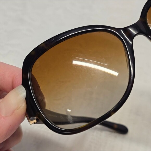 Tory Burch TY7059 Polarized Sunglasses Dark Tortoise Butterfly Frame main image 9
